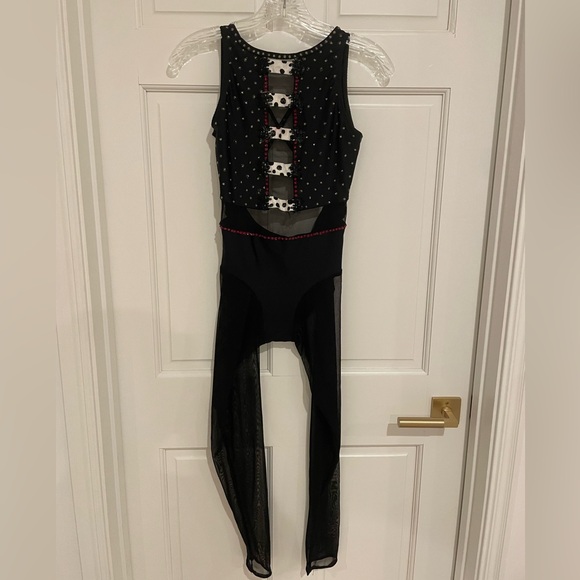 Carella Deville themed unitard pom costume - Picture 1 of 10